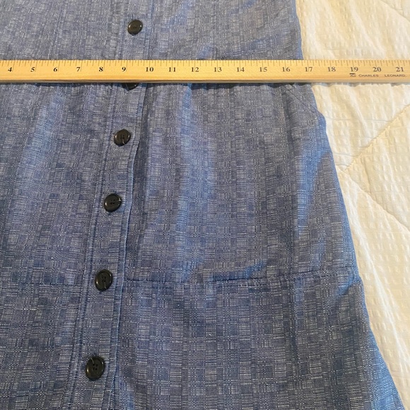 DEREK LAM Design Nation Chambray Jumper
Dress Organic Cotton Button Front 10 - Picture 6 of 9